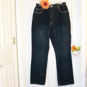 GLORIA VANDERBILT 14M Rhinestone Trimmed Jeans Straight Leg 100% Cotton